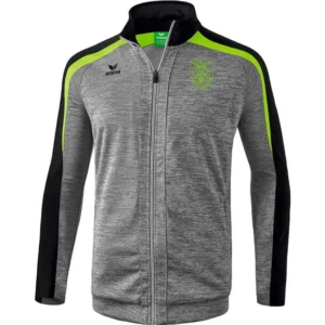 Liga 2.0 Trainingsjacke - grau melange/schwarz/green gecko