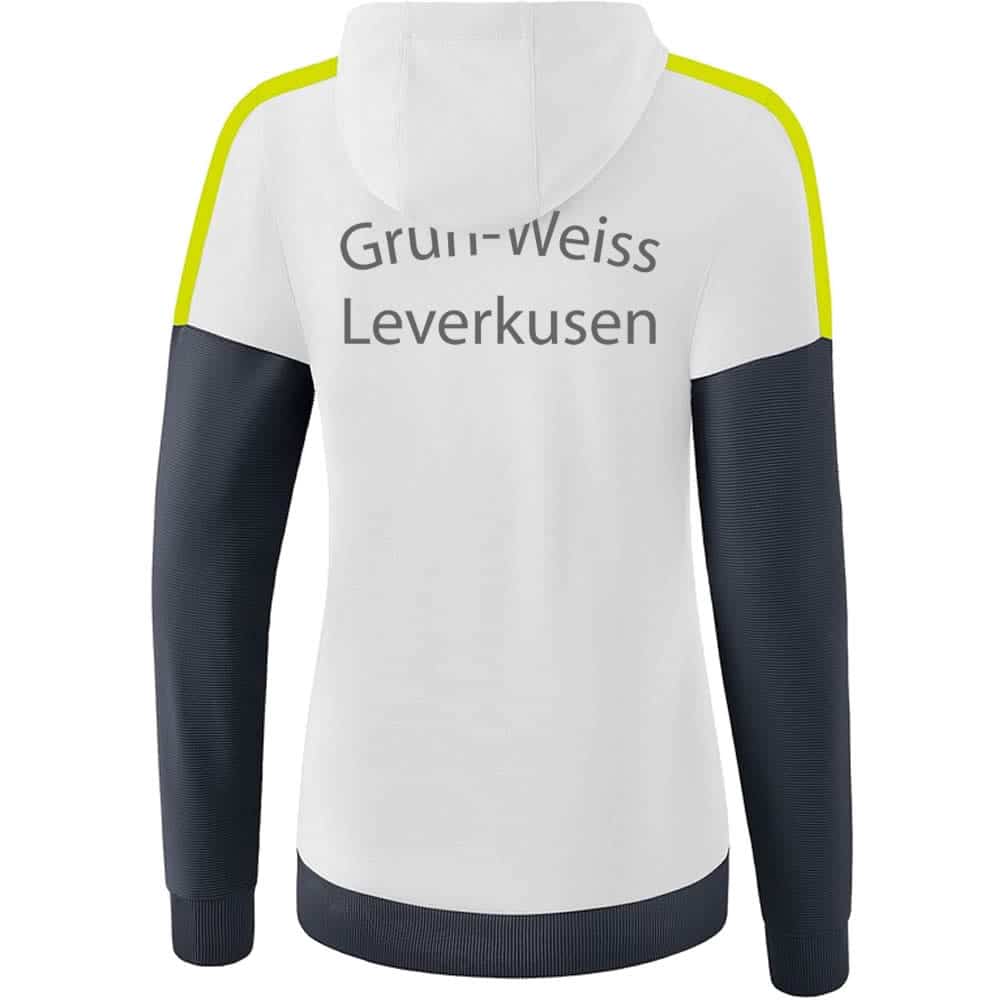 Squad Trainingsjacke mit Kapuze - weiß/slate grey/bio lime - Image 8