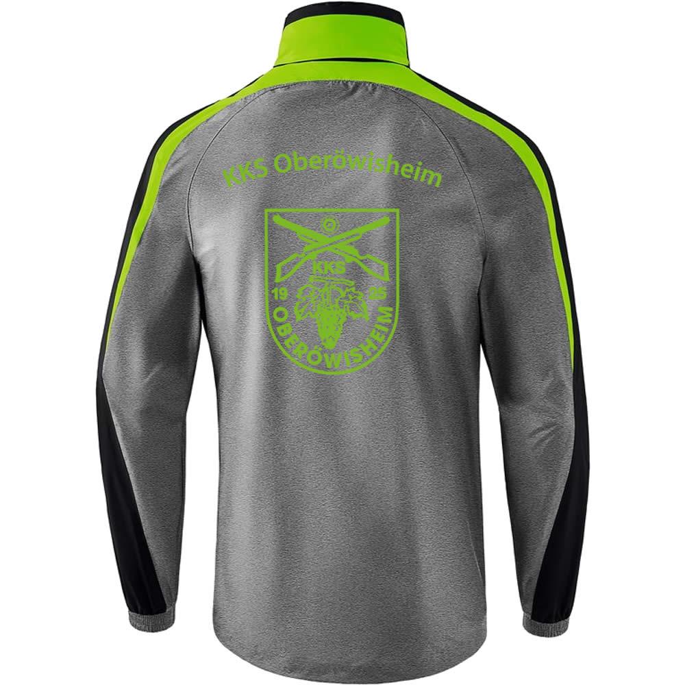 Liga 2.0 Allwetterjacke - grau melange/schwarz/green gecko - Image 3