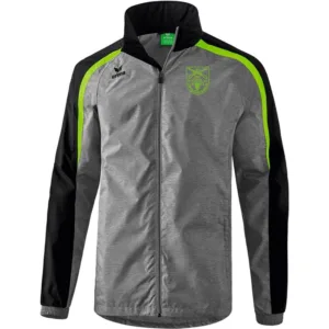 Liga 2.0 Allwetterjacke - grau melange/schwarz/green gecko
