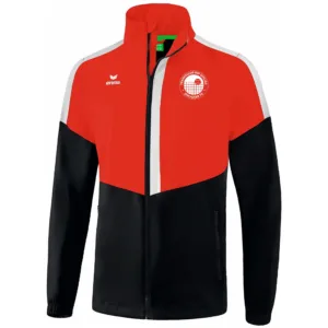 Squad Allwetterjacke - rot/schwarz/weiß