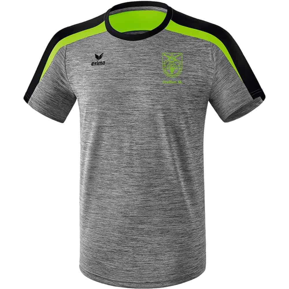 Liga 2.0 T-Shirt - grau melange/schwarz/green gecko - Image 2