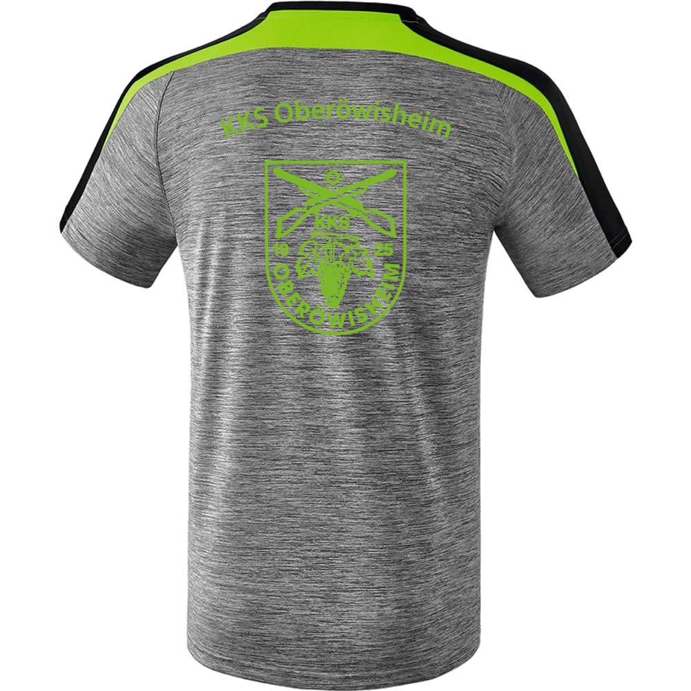 Liga 2.0 T-Shirt - grau melange/schwarz/green gecko - Image 3