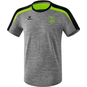 Liga 2.0 T-Shirt - grau melange/schwarz/green gecko