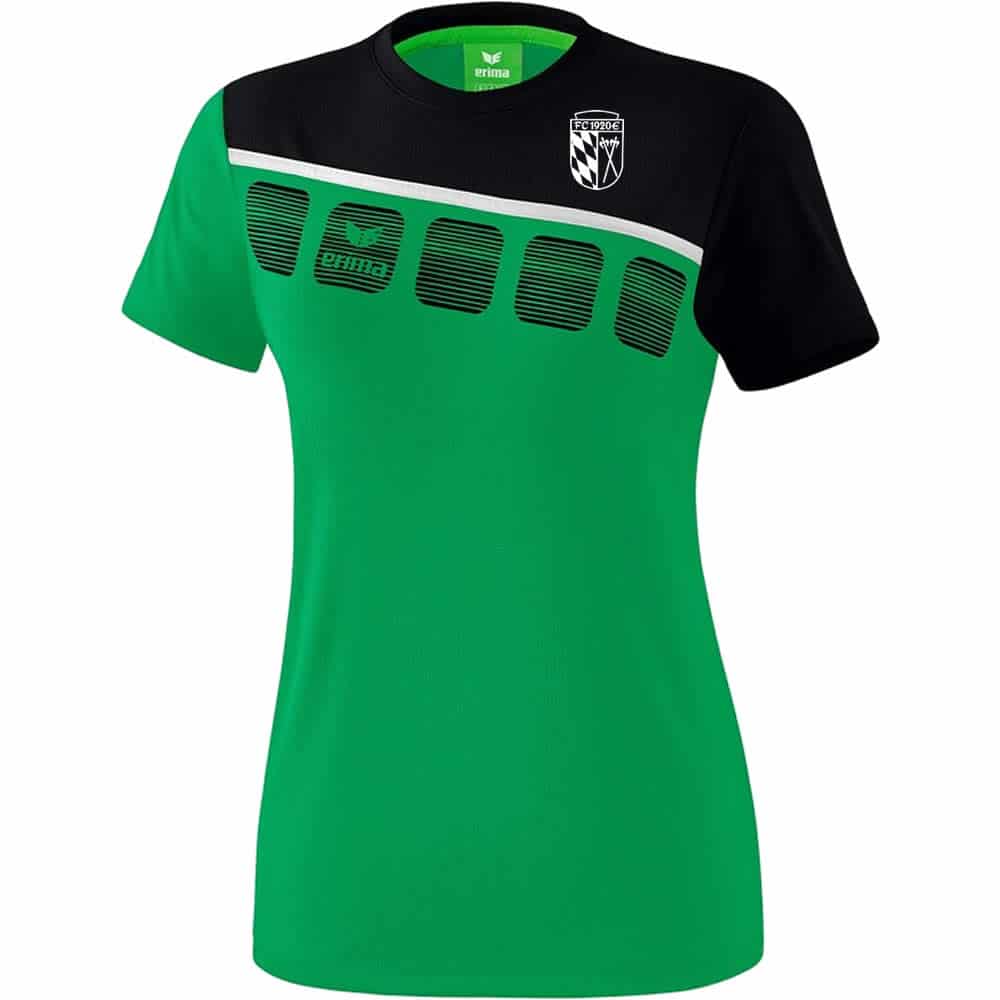 5-C T-Shirt - smaragd/schwarz/weiß - Image 4