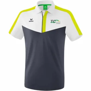 Squad Poloshirt - weiß/slate grey/bio lime