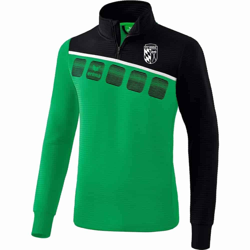 5-C Trainingstop - smaragd/schwarz/weiß