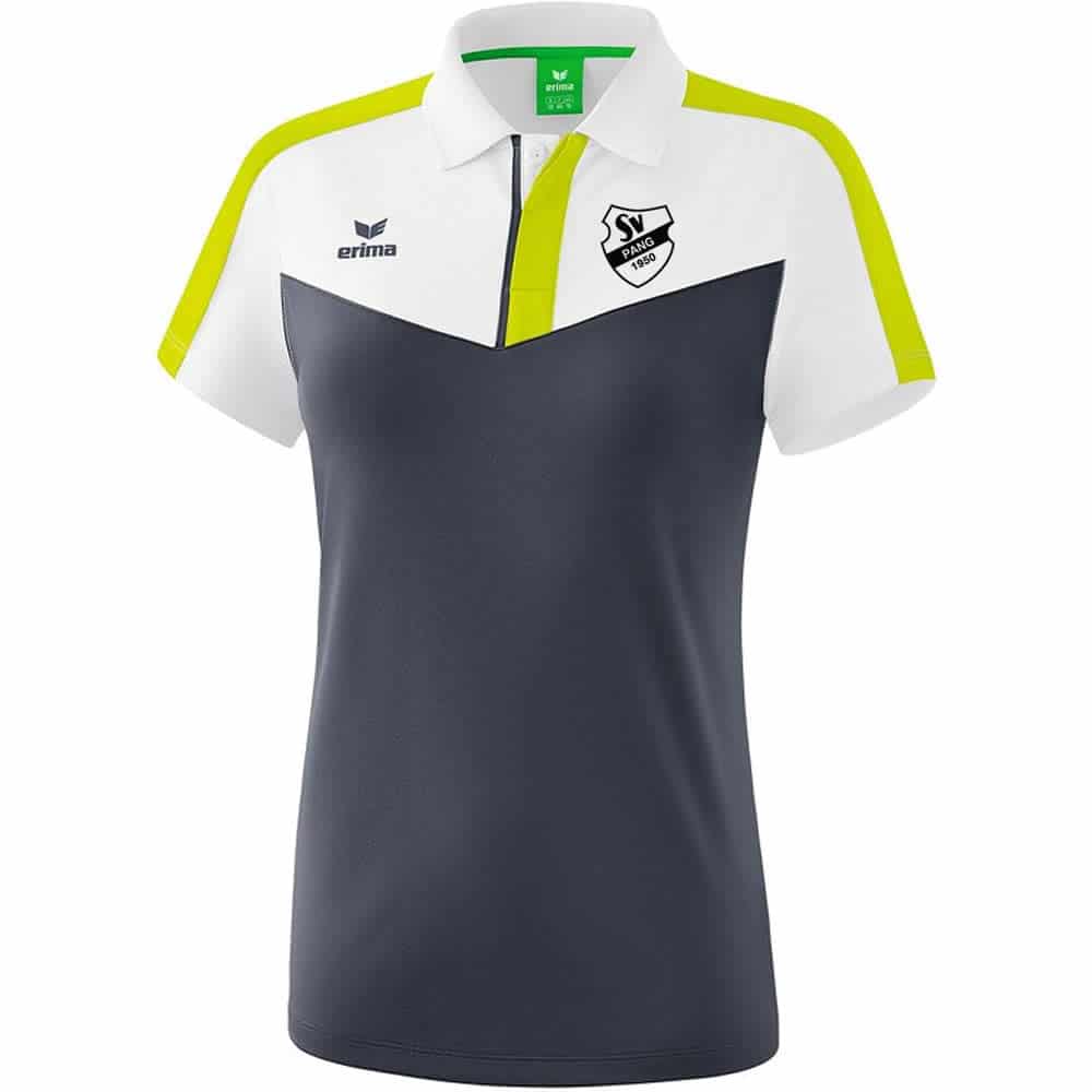 Squad Poloshirt - weiß/slate grey/bio lime - Image 4